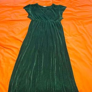 Beautiful Emerald Ribbed dress - size xl